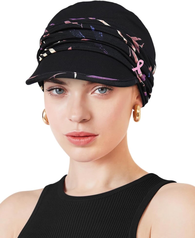 Awefeel Chemo Headwear Viscose Newsboy Cap for Women Fall and Winter Hats - Image 1